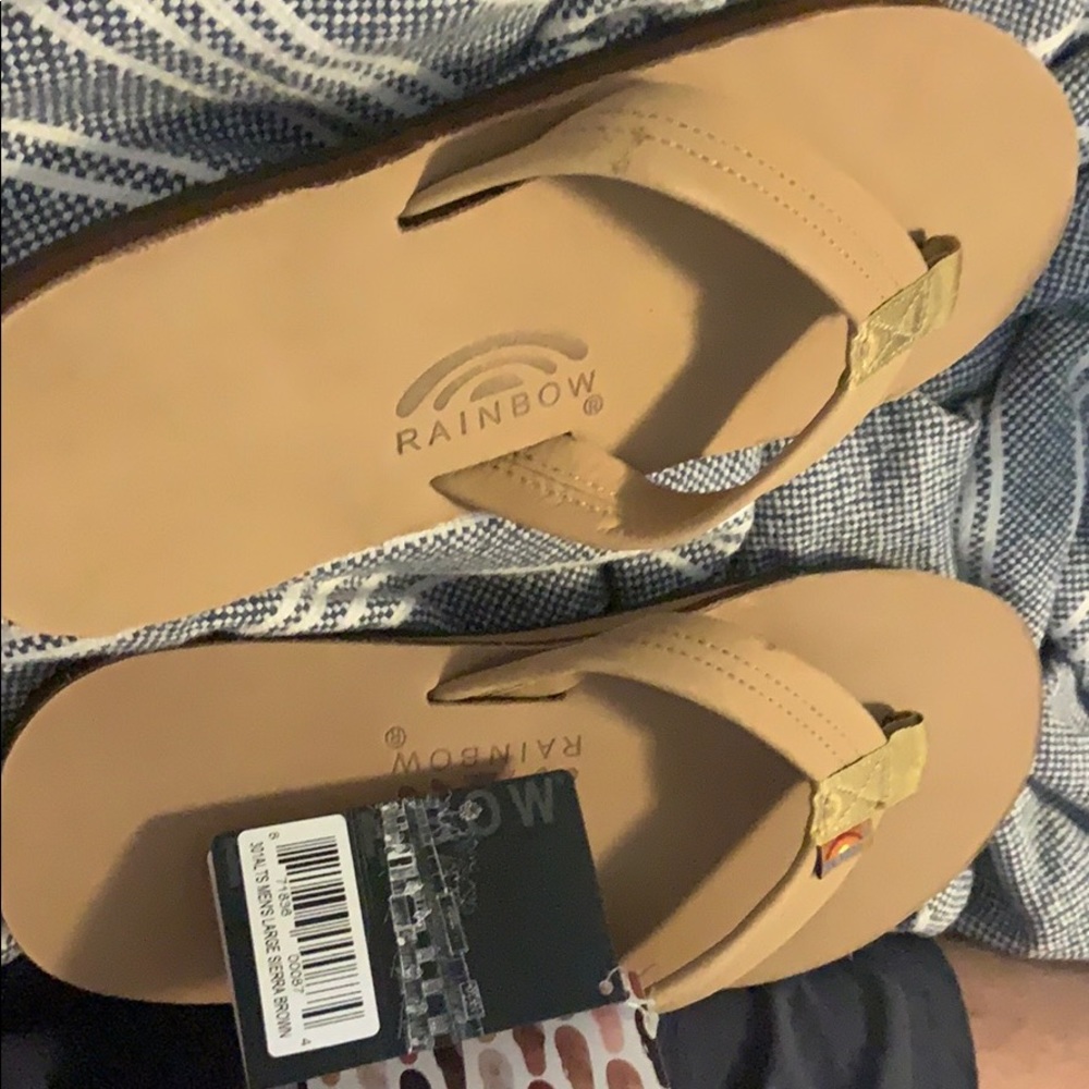Men's large sandals rainbows